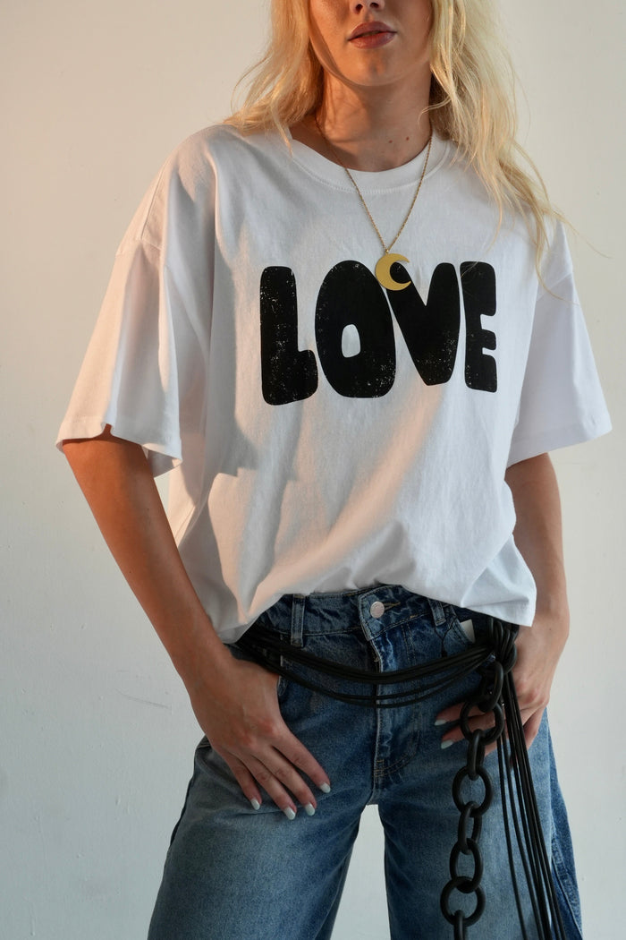 The LOVE Tee in White