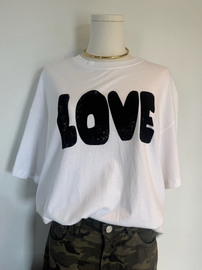 The LOVE Tee in White