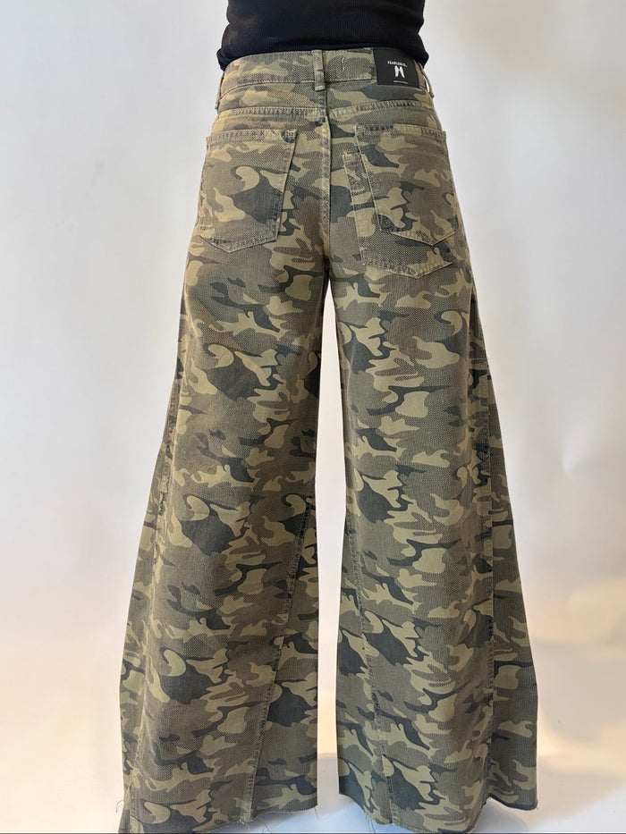 The Stac Camo Panel Ultra-Wide Leg Denim