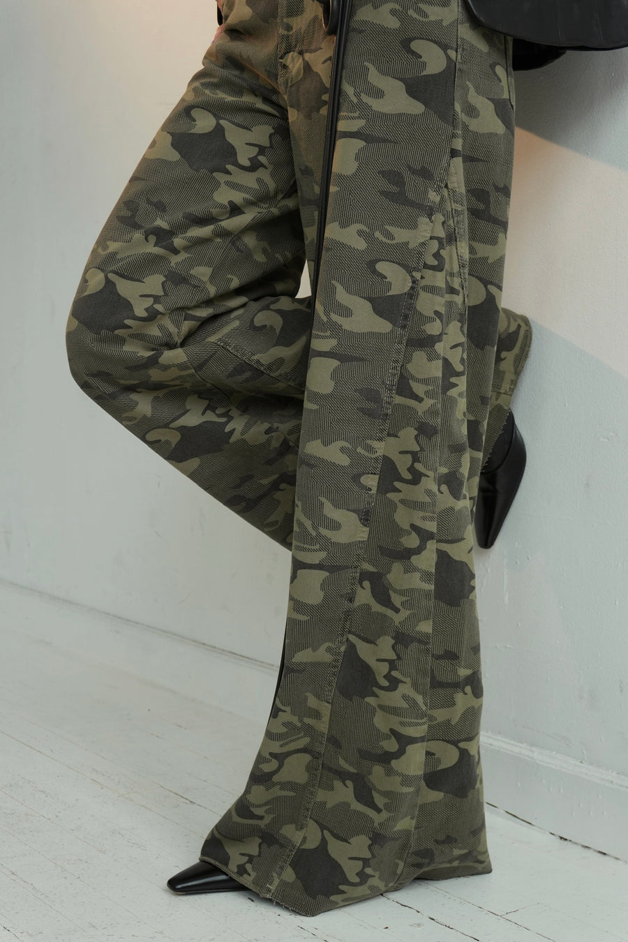 The Stac Camo Panel Ultra-Wide Leg Denim